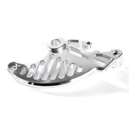 Osłona tylnej tarczy hamulcowej  ktm exc / exc-f `04-`20m husqvarna te/fe `14-`20; husaberg `13-16 kolor  srebrny